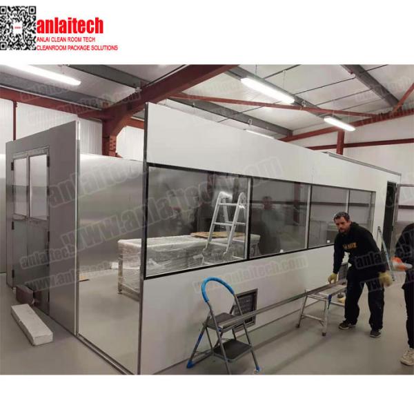 Hard wall Modular clean room, UK Laboratory Clean room project anlaitech brand clean room supplier