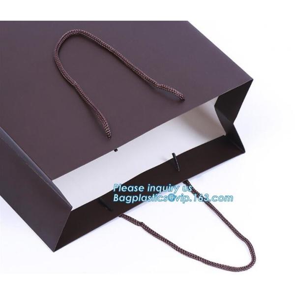 Fancy Design Black Paper Bag For Packaging, Luxury Custom Paper Carrier Bag, Gloss Laminated Luxury