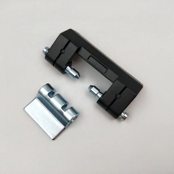 Concealed door hinge panel locks and hinges