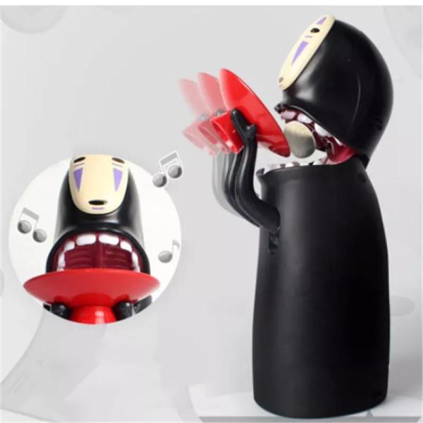 No Face Man Electronic Money Box , Ghost Figure Coin Cartoon Piggy Bank