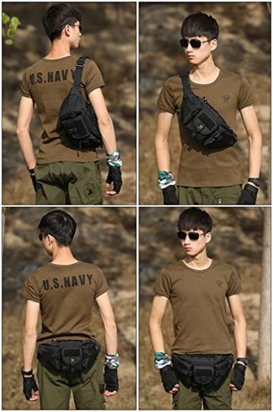 Molle Tactical Waist Bag Military Waist Pack For Outdoors Walking Running Hiking Camping