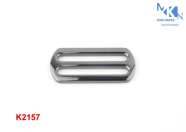 40mm Inner Size Metal Square Buckle Nickle Color Polished Rolling Plating For Handbag