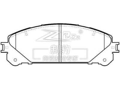 04465-35290 Toyota Brake Pad Ceramic Set For Front and Rear Positions