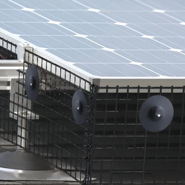 Filet anti-oiseaux pour panneaux solaires de 6 pouces, 5,5 kg/rouleau, filet noir pour panneaux solaires