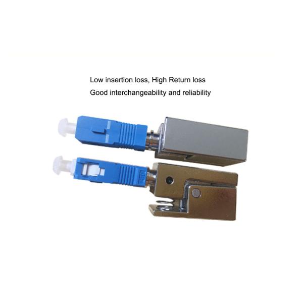 Square Round FTTH Fiber Connector Adapters Simplex Coupler Single Mode