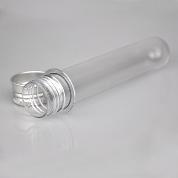 Cosmetic packaging 40ml transparent cylindrical PET test tube mask powder bottle bath salt tube