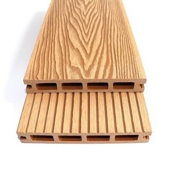 UV-Stable Exterior Solid Waterproof Wooden High Strength CE Certified WPC Wood Plastic Composite Decking Of Double Colors