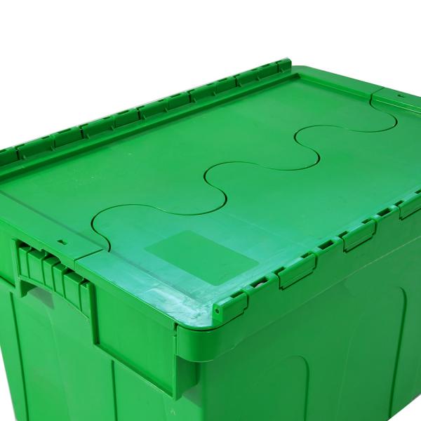 Cajas de traslado de plástico con cubierta Volumen 66L Tamaño interno 550*370*320mm