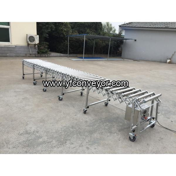 Flexible Motorized Stainless Steel Roller Conveyor,Flexible Roller Conveyor