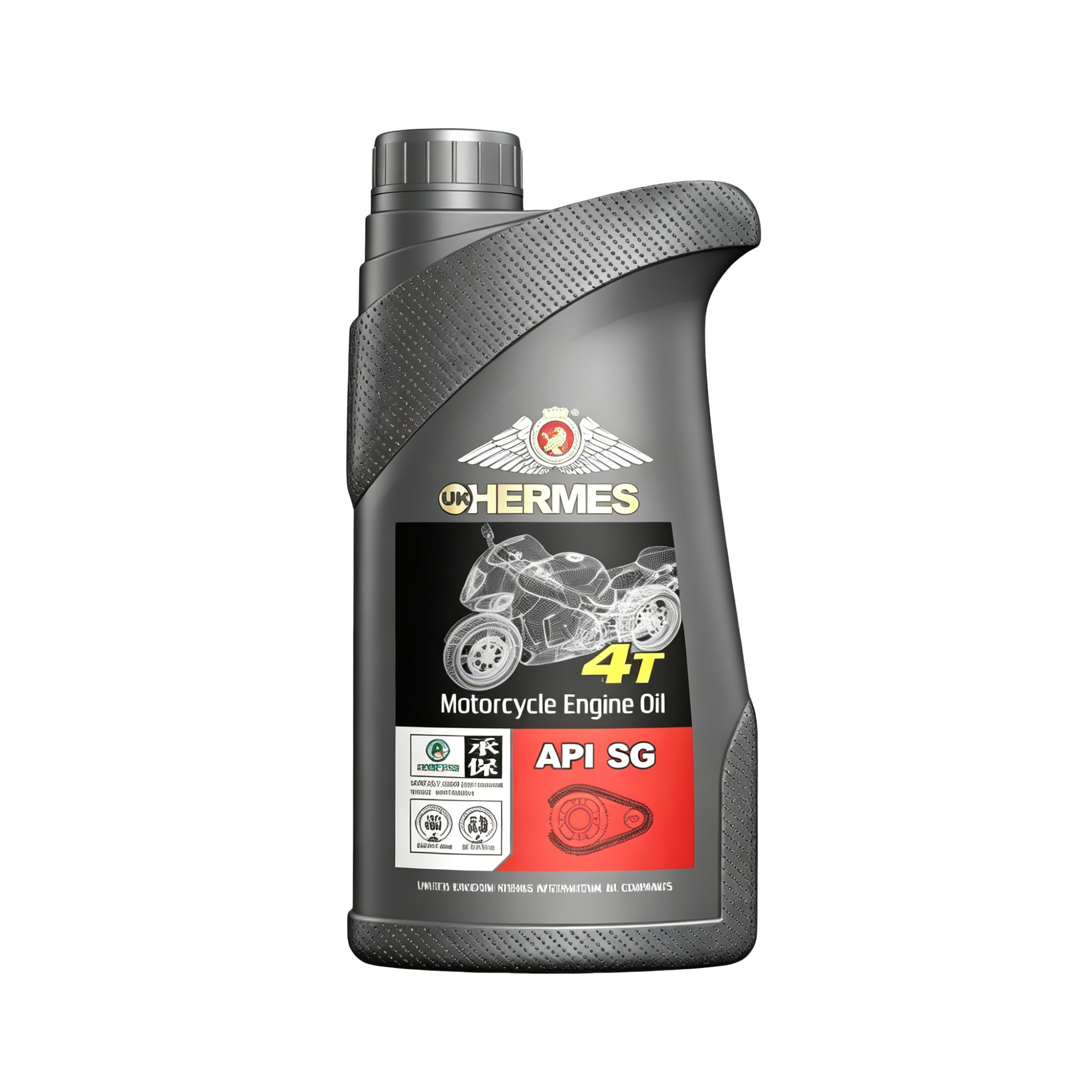 High-Performance API SG 4-Stroke Motorcycle Engine Oil in 1L Pack for Private Label