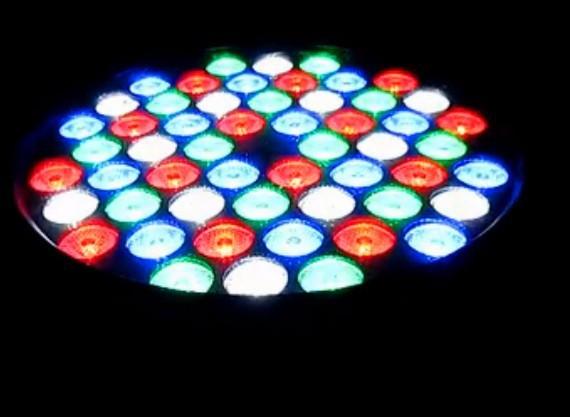 RGBW Stage Lighting Par Cans , LED Par Light 54 1W Full color RGBW