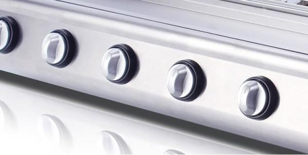 Factory Price 4 pcs burner Gas Stainless Steel ceramic smokeless bbq grill