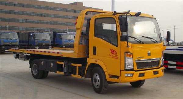 Light Flatbed Special Purpose Truck , Rotator Tow Truck With Cummins Engine