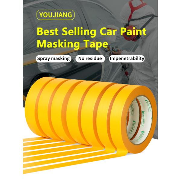 Yellow Washi Paper Tape Performance Masking Tape Painting Jumbo Roll