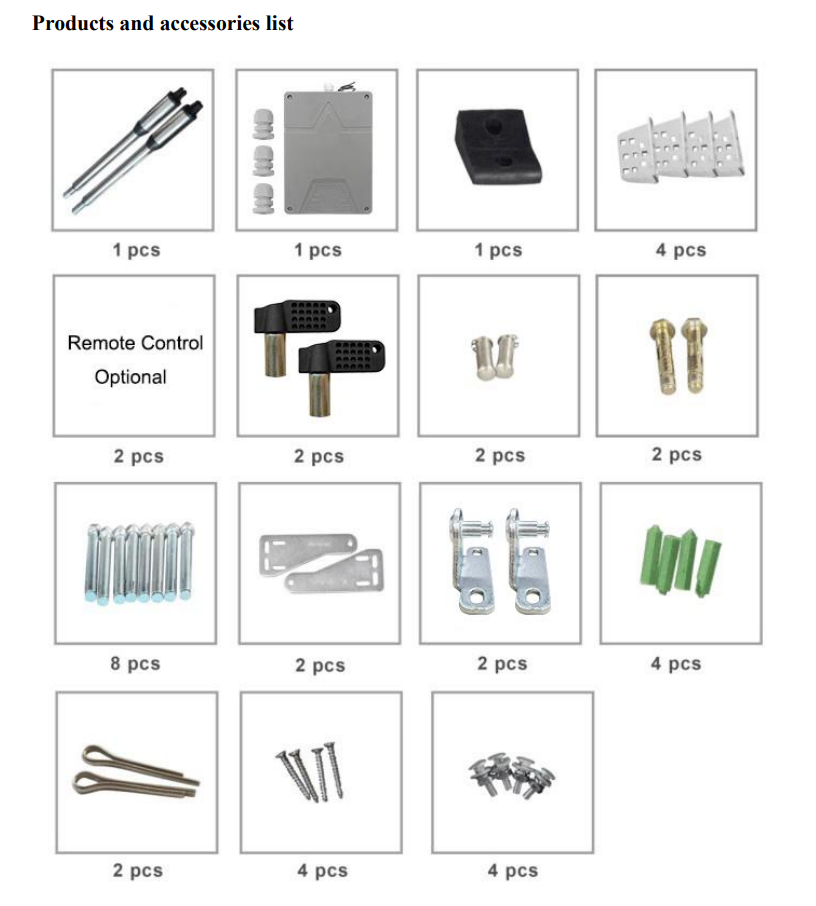 Automatic Swing Gate Driveway Waterproof Strong Power App Control Remote For Villa