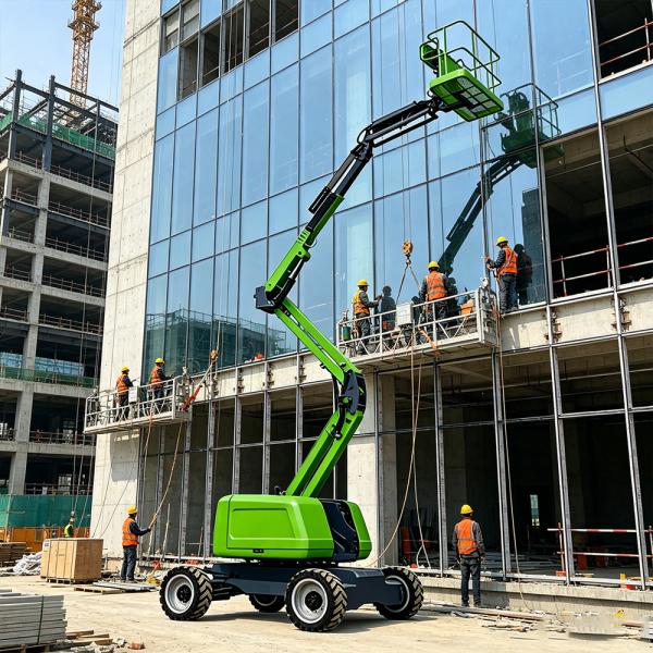 40 Ft Telandor Diesel Articulating Boom Lift For Demolition