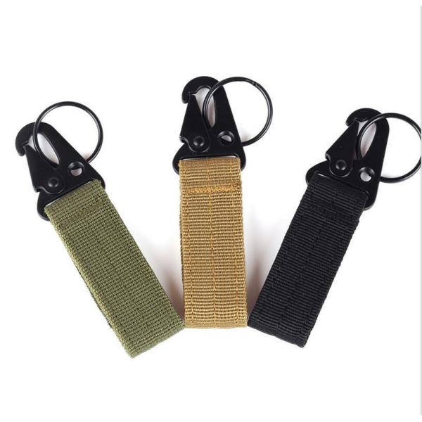 65mm Nylon Fabric Strap Keychain Holder with Eagle Hook Shipping Cost and Delivery Time