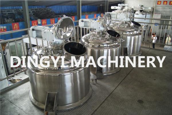 Semisolid Industrial Homogenizer Equipment Three Stainless Steel Interlayer 7.5kw Motor