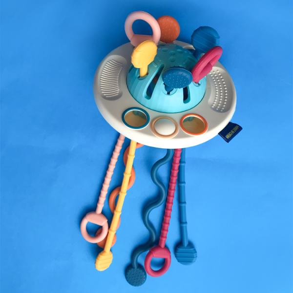 Juguetes sensoriales el echar los dientes del silicón libre educativo del juguete BPA de los niños del OEM