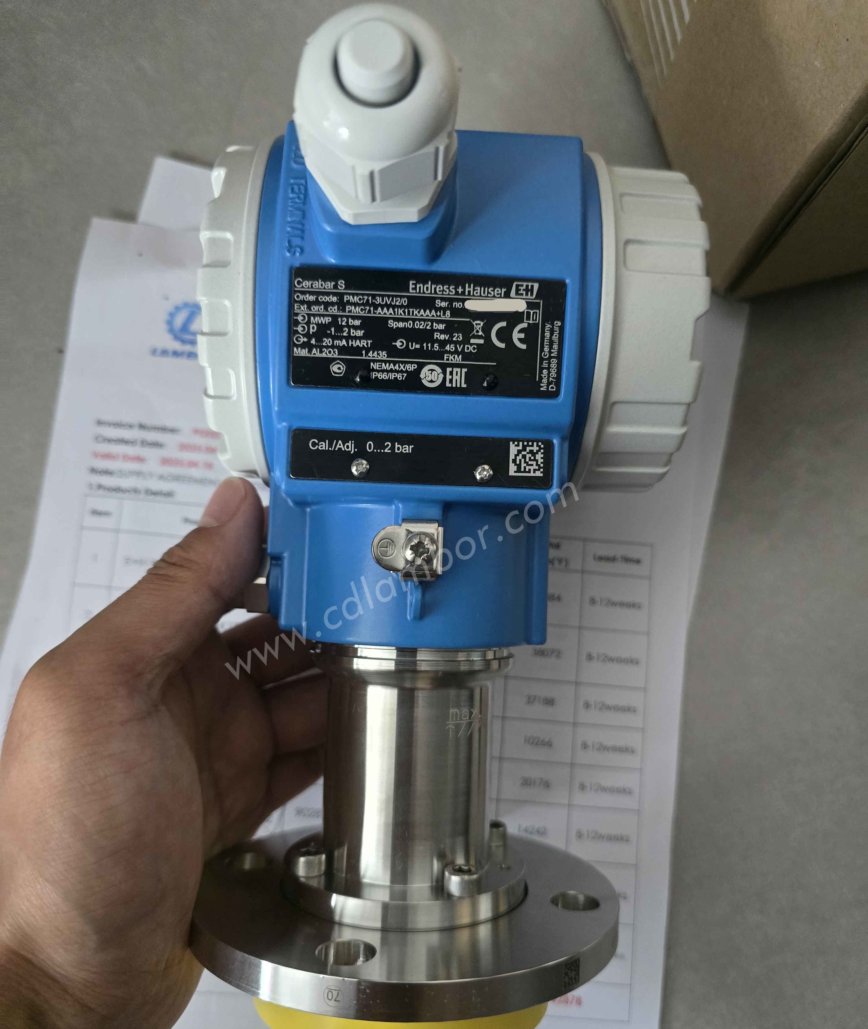 Endress+Hauser PMC71 Absolute and gauge pressure Cerabar