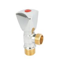 BSP modificado para requisitos particulares durable roscó la válvula de ángulo de cobre amarillo para el lavabo