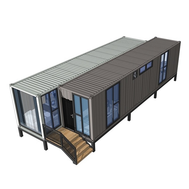 2 офис дома контейнера для перевозок Prefab Beadrooms 40FT модульный