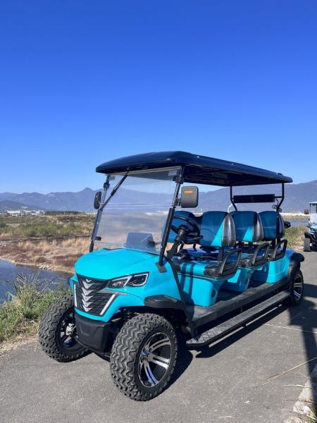 Chariot de golf électrique à la mode convertible en plein air sans voie Voiture touristique adaptée aux voyages