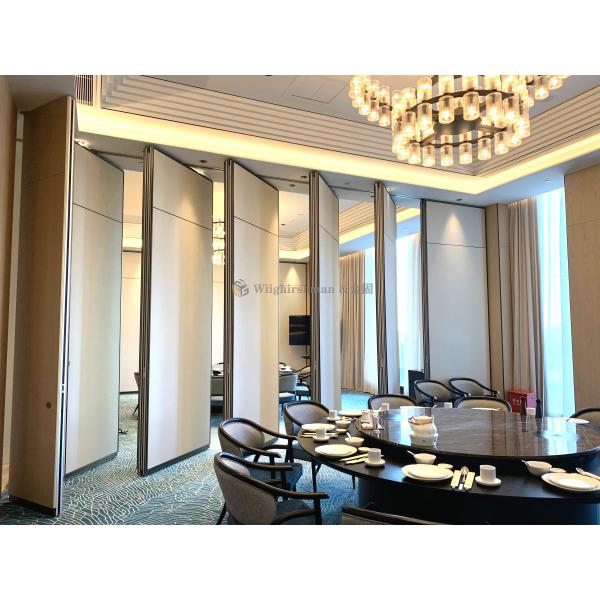 Aluminum Track and Soundproofing Up To 43-50dB Moveable Wall Partition for Needs