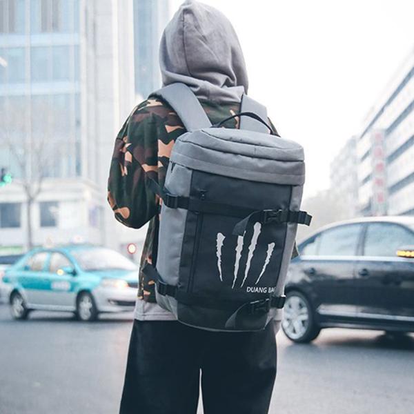 Backpacks male version of the Korean version of fashion personality college students backpack female backpack leisure me