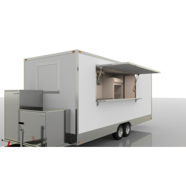 Прицеп для пищевых грузовиков на открытом воздухе Мобильный прицеп для пищевых продуктов Кофе Мороженое Горячая собака Пицца закуски