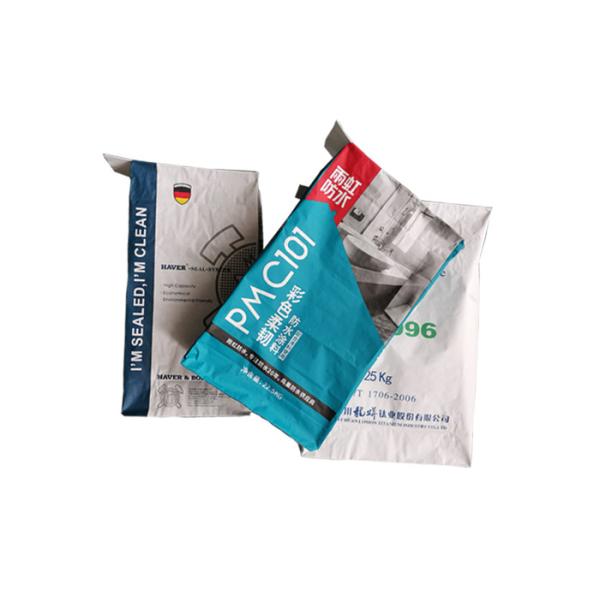 Промышленные сверхмощные бумажные мешки Крафт для прокатанного строительным материалом вкладыша ПЭ внутрь