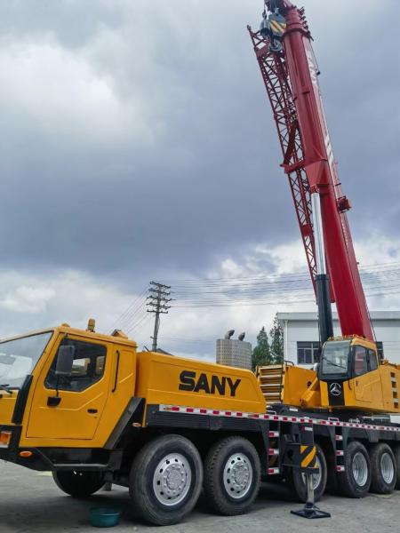 SANY 100ton Usados todos os terrenos guindastes usados máquinas de construção