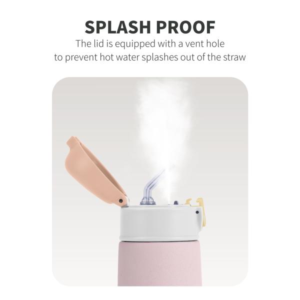 Sport Double Walled Stainless Steel Vacuum Insulated Kids Water Bottles 16oz