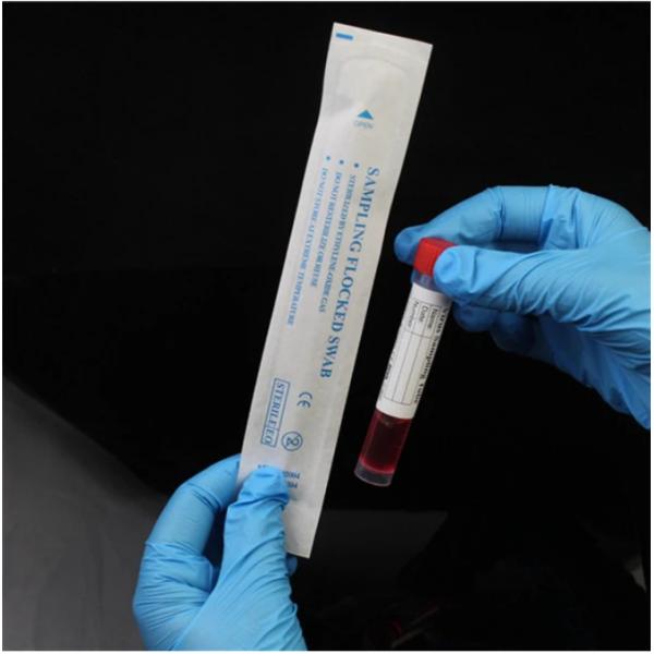 Вирусным инфлуенза Эбола пробирки собрания образца средств массовой информации перехода собираннсяая набором