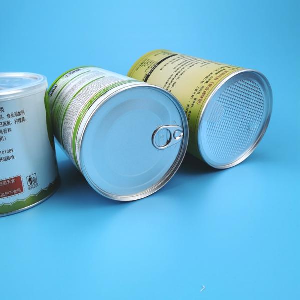 Cardboard Paper Composite Cans Recyclable Tube Box For Food