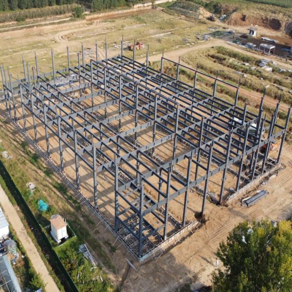 Q235B Pre-Engineered Steel Warehouse Building with Glass Wool Panels