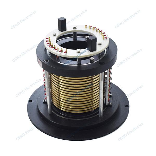 Low Temperature Carbon Brush Slip Ring with Through Bore For Automatic Machine