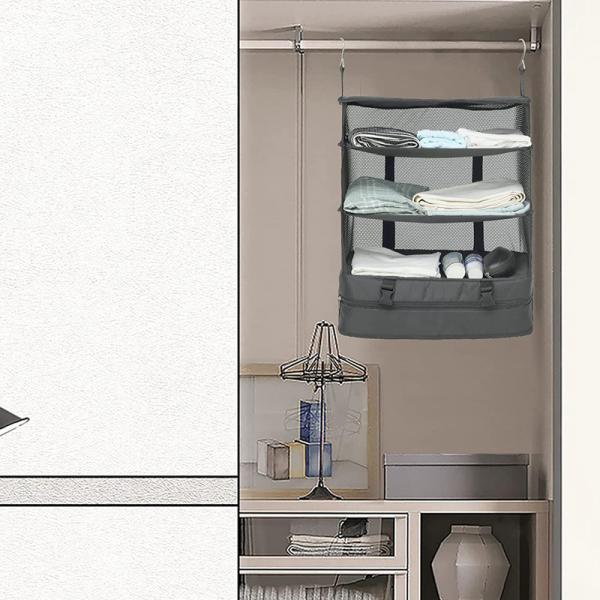 TRAVEL HANGING BAG HOME GOODS FOREIGN TRADE NEW MULTI-FUNCTIONAL CLOTHING TRAVEL THREE-LAYER STORAGE BAG HANGING BAG