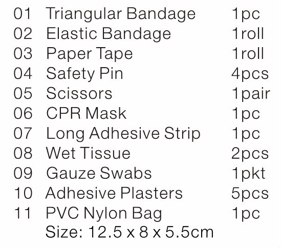 Mini Portable First Aid Kit Gift Box Pouch Medical Keep Safe Promotional