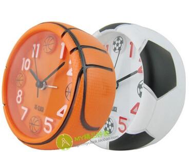 New creative gift product sports basketball football alarm clock toy