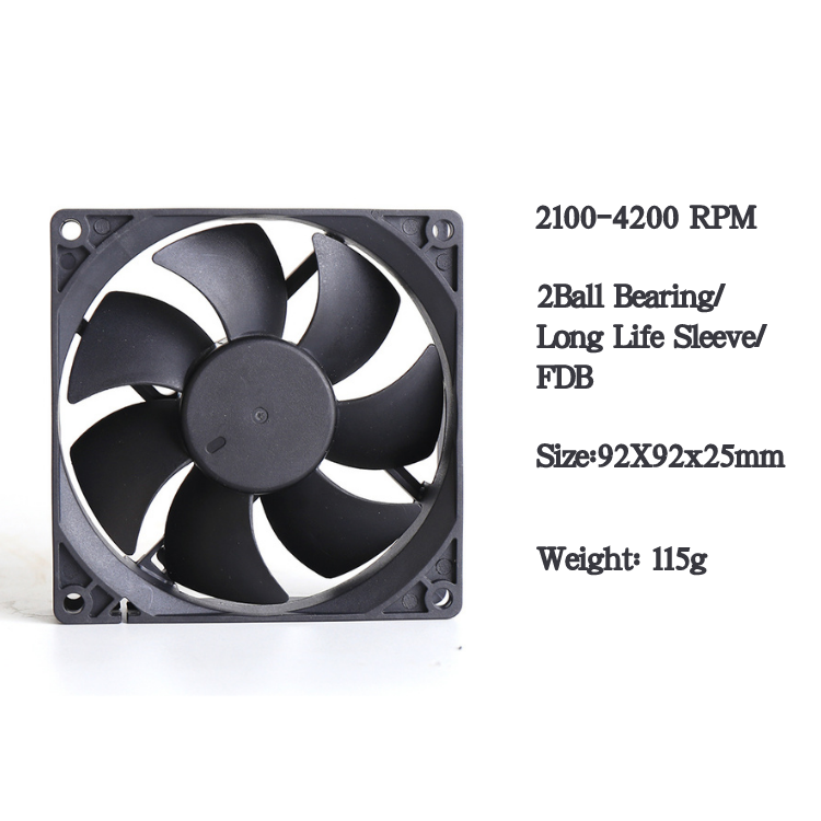 9225 12v 24v 48v Dc Multifunction Cooling Fan 92x92x25mm Brushless Fan Pwm Waterproof Plastic Axial Flow Fan -