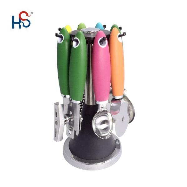 Stainless Steel Kitchen Gadget Set for Sustainable Cooking Tools and TPR Handle