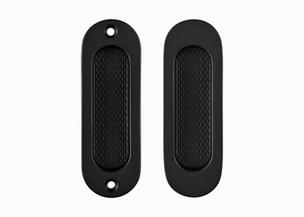 Modern Stripy Sliding Door Bathroom Handle Lock Set Keyless Push Pull Hidden Handle