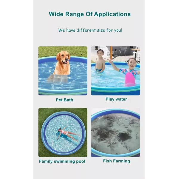 Commercial Customized Outdoor Portable Drop Stitch Pool DWF Kids Adults Durable Inflatable Swimming Water Pool