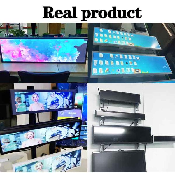 28,5 дюйма LCD Tft показывает ультра широкий Signage цифров Адвокатуры простирания