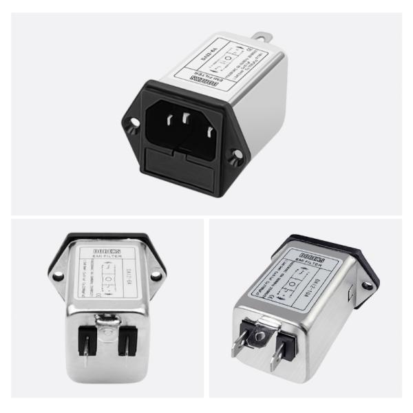 DAI2 однофазные фильтры переменного тока EMI фильтр питания IEC Type Socket