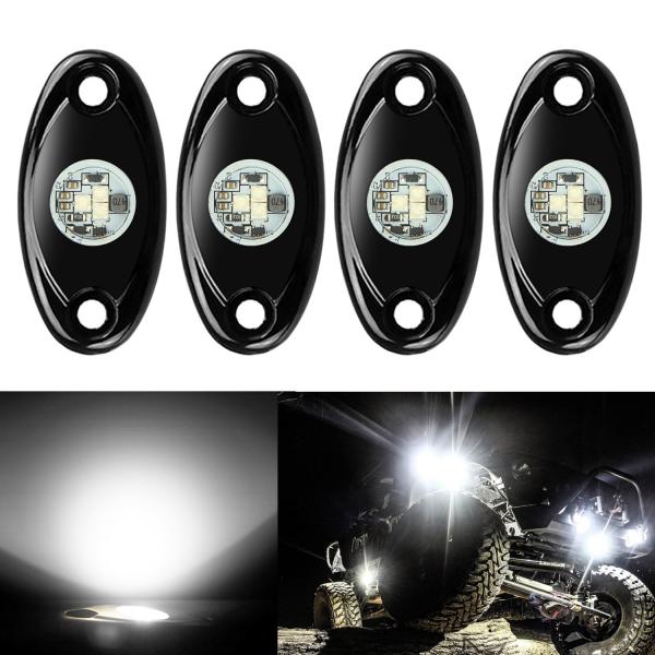4 Pcs Offroad Rgb Rock Light For Jeep Bluetooth Control 9w Multicolor 6000K