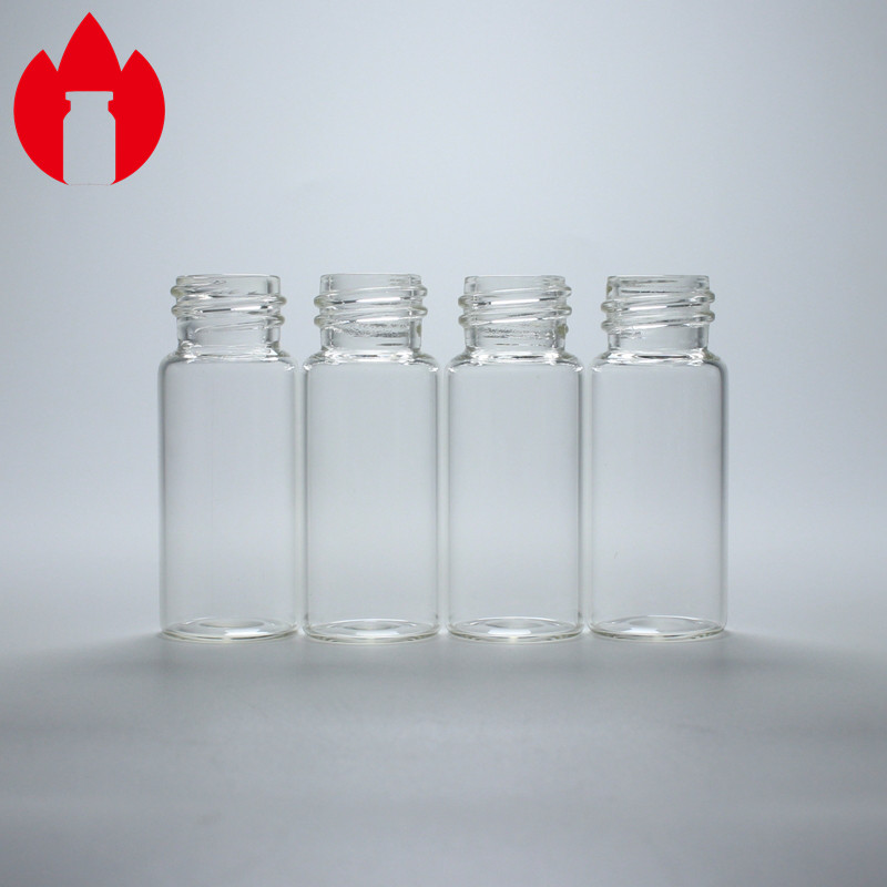 ясная продетая нитку пробирка винта 10ml верхняя стеклянная для медицинского