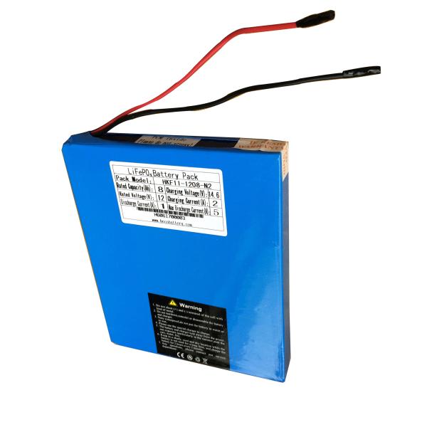 Ultra thin Lithium Ion Phosphate Batteries 12V / 8Ah For Small Solar System