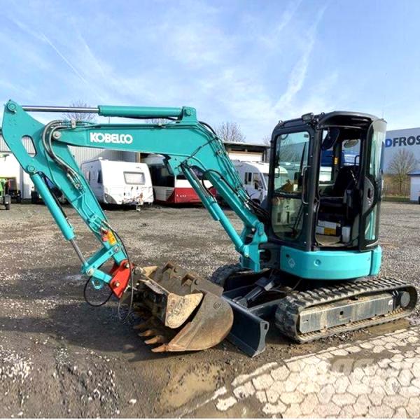 Second Hand SK50 Kobelco Excavator Track Roller with Original Hydraulic Cylinder